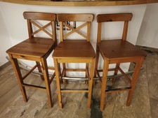 Barhocker Holz gebraucht 6 Stck. 