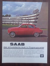 Saab 96, rot, Continental Reifen, Werbung advert pubblicità Reklame, 1964
