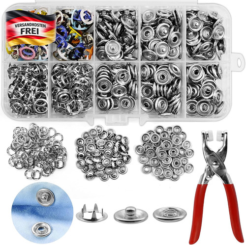 Druckknopf set mit zange für - druckknopf,