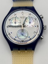 SWATCH Chrono PEARL FRAME (SCN401)-Neu/Ungetragen  - Stoppuhr Defekt