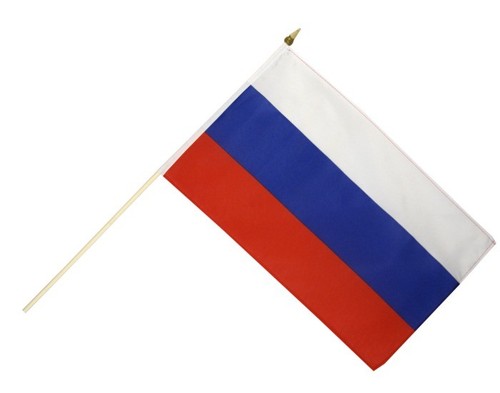 Russland stockflagge flaggen - russland,