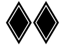 Rauten Set Aufkleber Folie