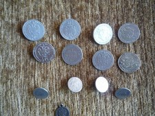 12 Trachtenknöpfe mit Münzdruck