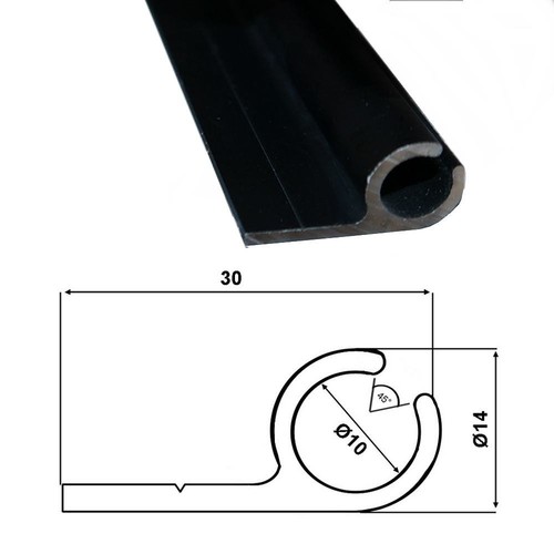 Kederschiene 90m - kederschiene, 1,90m