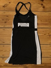 Sommerkleid Sport ?Puma teilw durchsichtig Gr42 Schwarz,weiße Streifen abgese