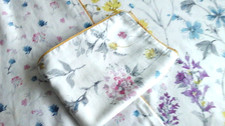 LAURA ASHLEY hübscher rosa/blauer Blumenmuster "Wild Meadow" Einzel-Bettbezug & Versandbezug