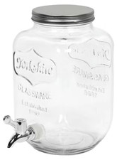 Getränkespender Saftspender Glass GLASGETRÄNK 4l klar 15 x 15 x 25,5cm NEU R2878