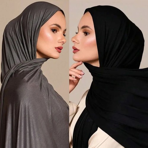 Einfarbiger jersey hijab - einfarbiger,