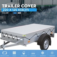 Anhänger Flachplane Abdeckplane 220x125cm für Humbaur 750kg PKW Hänger Abdeckung