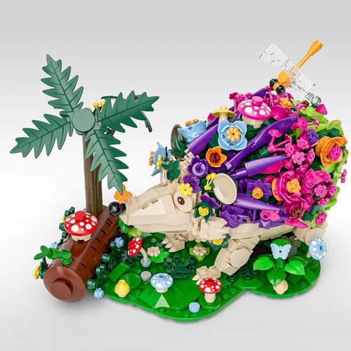 Igel blumen baustein set - igel,