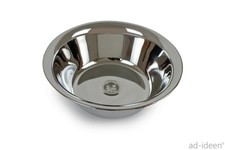 1" Edelstahl Spülbecken Camping Spüle Waschbecken 32cmØ 25mm Ablauf Wohnmobil 