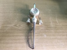 Christbaumspitze alte DDR Weihnachtsbaumspitze mit Glocken,Draht Silber Farbe