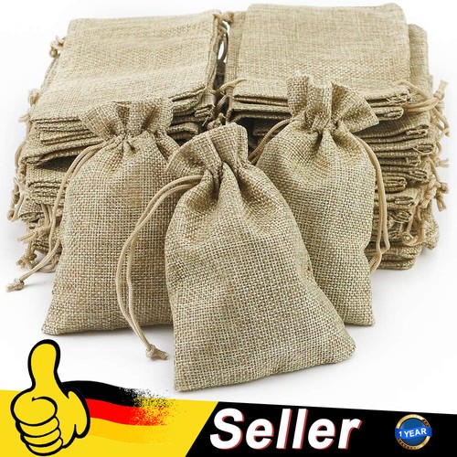 50x leinenbeutel jutesäckchen - 50x,