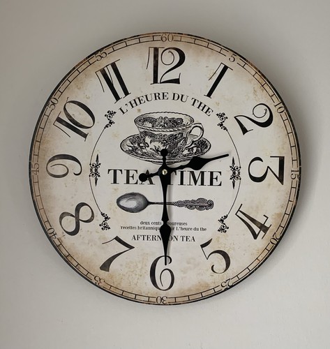 Wanduhr mdf tea time - 34, cm