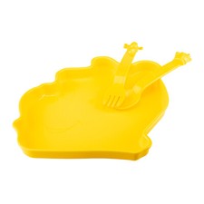 Tupperware  Winnie Pooh  Teller + Besteck  gelb Kinderteller gabel löffel