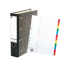 Doppelordner A4 Soennecken 75mm Bankordner 2x A5 Quer +Kartonregister 12tlg 1580