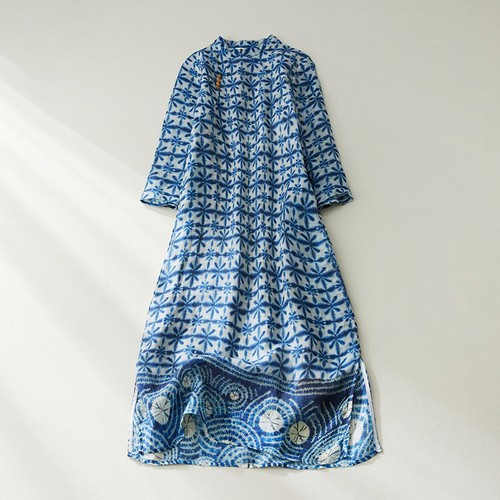 Damen blümchen qipao - blümchen,