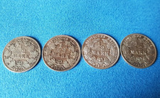 4 Münzen  1/2  Mark -