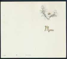 Sehr schöne alte Präge Menukarte Speisekarte Weihnachten Geburtstag Hochzeit