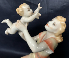 Hutschenreuther Porzellan-Figur Mutterglück Mutter Kind Karl Tutter FIGURINE