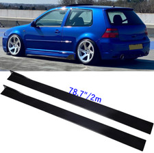 78.7''/2m Seitenschweller Sideskirts Seitenschwerter Schwarz für VW Golf 4 Bora