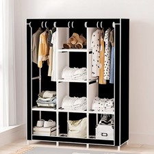 Kleiderschrank Stoffschrank Faltschrank Stoffkleiderschrank 170 x 130 x 45 cm