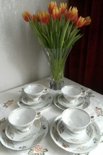 4 Porzellan-Sammelgedecke