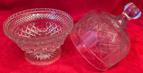 2tlg glas kristall set deckel - 2tlg,