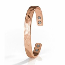 VITALmaxx Unisex Kupfer Armband 9mm inkl. 4 Magnete Damen Herren Armreif