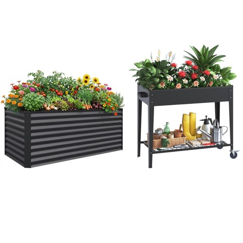 Hochbeet metall pflanzenbeet - hochbeet,