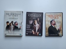 DVD, 2 Disc Box Set, Othello,  The Merchant of Venice, Shakespeare,  Price