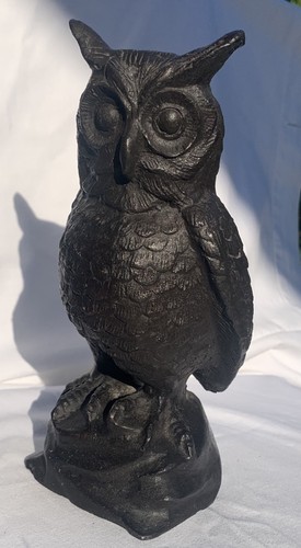 Eule hohlguss bronze dunkel - eule,, hohlguss,