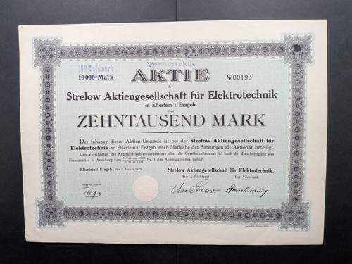 Aktie strelow für - strelow, ag