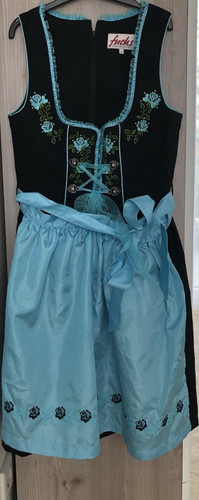 Dirndl fuchs schwarz - dirndl, schwarz-türkis