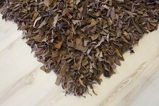 Lederteppich langflor hell