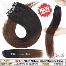 Microring Extensions Remy Echthaar Loop Haarverlängerung 300 Strähnen Micro-Loop