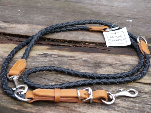 Leder hundeleine leine - leine, rund