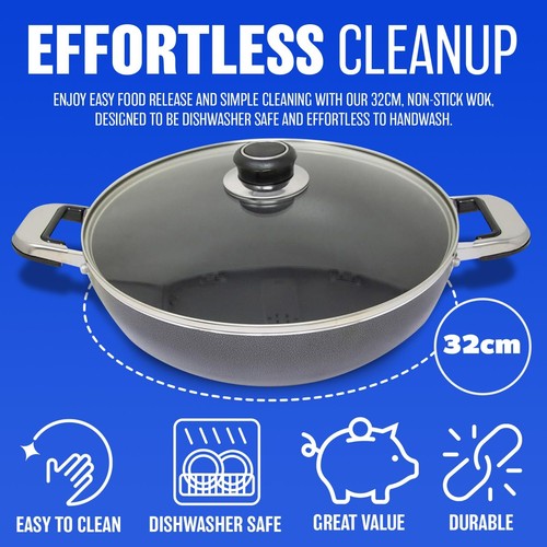 Antihaft aluminium wok set - antihaft,