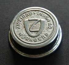 Klingel Oldtimer Fahrrad-Glocke Daumendrücker Deckel Zweirad Union AG Nürnberg 