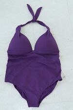 LASCANA toller BADEANZUG Gr. 44 C / XL lila NEU!!! gefütterte Caps Neckholder #C