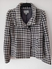 Damen Jacke Tweed Stoff H&M Gr 36  Wolle