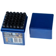 Schlagbuchstaben & Schlagzahlen Set 6 mm Einschlagzahlen Einschlagbuchstaben