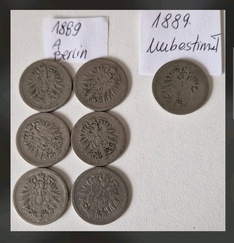Deutsches reich pfennig - 7x,