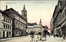Ak Złotoryja Goldberg Schlesien, Oberring, Geschäfte - 10875574