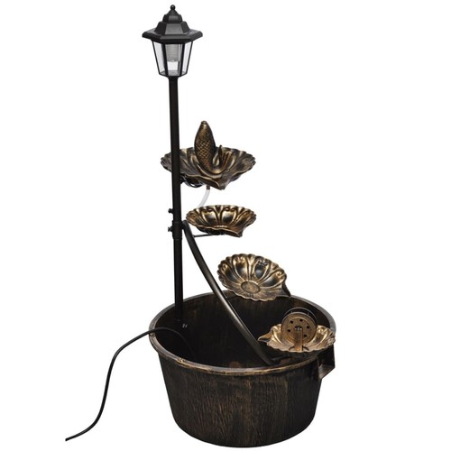 Kaskadenbrunnen mit led lampe - kaskadenbrunnen,