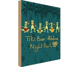Holzschild 40x30 cm Tiki Bar