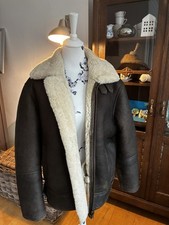 alte Fliegerjacke,  Lammfell, 38, Leder, B3 Jacke