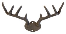 Wandhaken Geweih aus Gusseisen