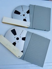 2 x AGFA Tonband Aluspulen 18 cm Im Set mit Band und Box