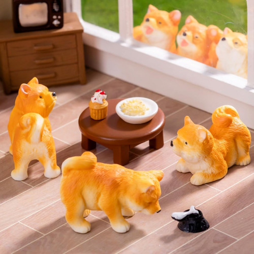 Mini hunde figuren set 6 - mini,